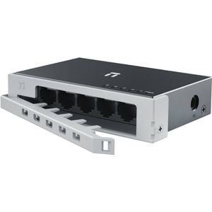 Switch Netis Modelo St105D, 5 Puertos 10/100Mbps Switch De Escritorio, Carcasa Metálica Con Seguro De Conector Inco St105D