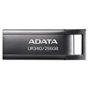 Memoria Usb De 256Gb Ur340 3.2 Gen 1 (Retrocompatible 3.0 Y 2.0), Diseño Elegante Sin Tapa. Color Metálico Negro. A Aroy-Ur340-256Gbk