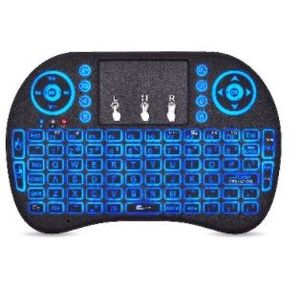 Teclado Mini Inalámbrico, Recargable, Iluminado Rgb  (963814), Brobotix. 963814