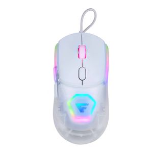 Mouse Game Factor Mog530-Wh, Carcasas Intercambiables, Pixart 3327, 12,000 Dpi, Rgb, Usb, Blanco Mog530-Wh