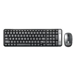 Kit Teclado Y Mouse Inalámbrico, Compacto, Español, Negro/Gris, 10 M, 6000625 Brobotix 6000625