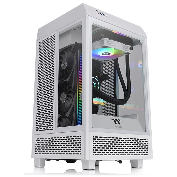58600 - Gabinete  THERMALTAKE The Tower 100 Snow Mini Chassis