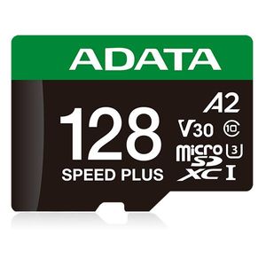 Micro Secure Digital Adata Speed Plus Microsdxc Uhs-I U3 Clase 10, Sd 6.0, V30 128Gb Clase 10 (A2), Velocidad De Le Ud128Gui3V30A2Sp-Ra1