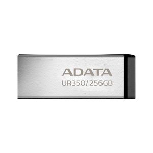 Memoria Usb De 256Gb Ur350 3.2 Gen 1 (Retrocompatible 3.0 Y 2.0), Diseño Elegante Sin Tapa. Color Metálico, Negro.  Ur350-256G-Rsr/Bk