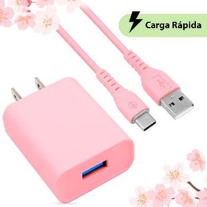 Combo Carga Rápida: Cargador Usb V3.0 + Cable Usb Tipo "C". Edición Especial "Pink" (6001332), Brobotix 6001332