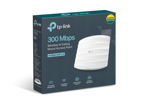 59417 - TP-LINK EAP115 punto de acceso inalámbrico 300 Mbit/s Blanco Energía sobre Ethernet (PoE)