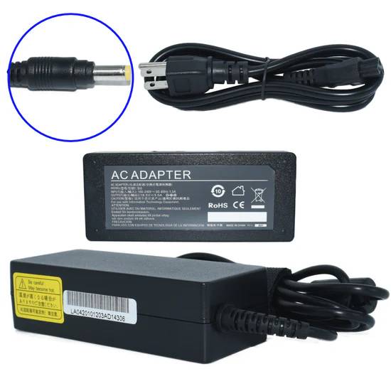 59754 - Cargador de Laptop GENERICO 65W AC-HP Punta Amarilla