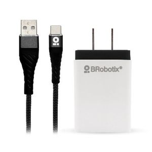 Cargador Brobotix Usb C/Cable Tipo C Carga Rápida 963325, Negro, Pared, 5 V, 1 963325