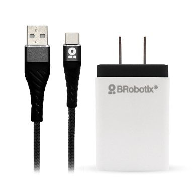 59509 - CARGADOR BROBOTIX USB C/CABLE TIPO C CARGA RÁPIDA 963325