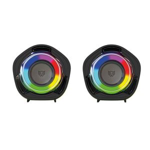 Bocinas 2.0 Gamer Glimm Penta Bg545 Balam Rush Conexión Bluetooth 5.0/Usb, Iluminación Rgb 10 Modos, 6W Rms. Sonido Bg545