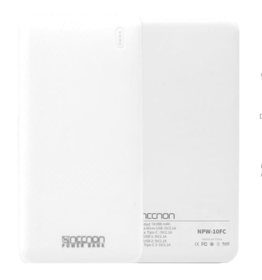 59765 - Power Bank NECNON NPW-10FC