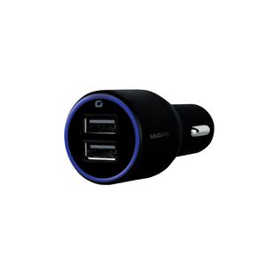Cargador Mobifree Cargador De Coche 2 Puertos Usb , Negro, Auto, Corriente Alterna, Usb, 2 Mb-923323