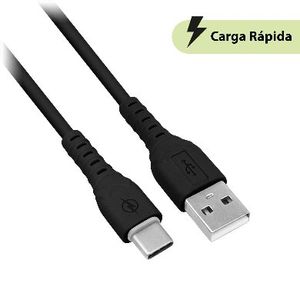 Cable Carga Rápida Usb V3.0 Tipo "C", Pvc, 1.0 M, Negro (6001776), Brobotix 6001776