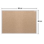 60095 - TABLERO CORCHO WHITE STAR 60X90 MARCO ALUMINIO