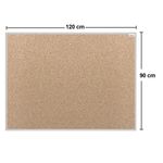 60098 - TABLERO CORCHO WHITE STAR 90X120 MARCO ALUMINIO