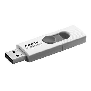 Memoria Usb 2.0 De 64Gb Uv220, Diseño Deslizante Sin Tapa. Color Blanco/Gris. Auv220-64G-Rwhgy Auv220-64G-Rwhgy