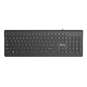 Teclado Alámbrico Stylos Stptec6B Membrana 100% 104 Teclas Conexión Usb A 1.5M Negro Stptec6B