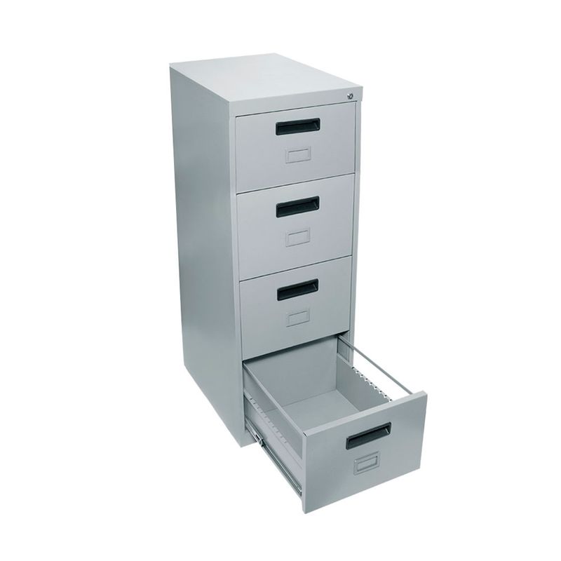 60672 - ARCHIVERO METAL 4 GAVETAS GRIS