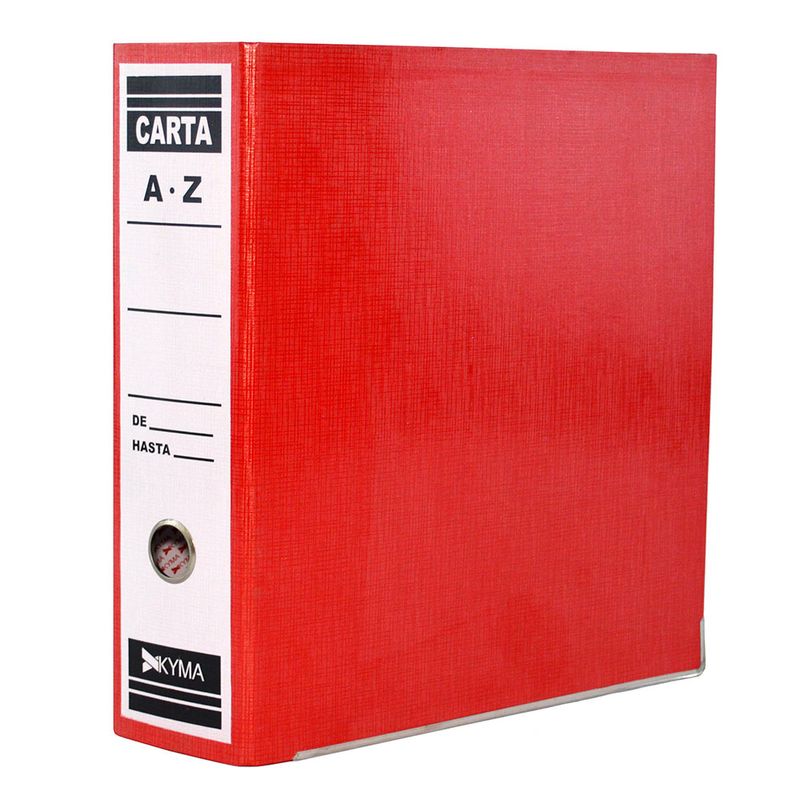 59405 - ARCHIVADOR CARTA ROJO PLASTIFICADO KYMA