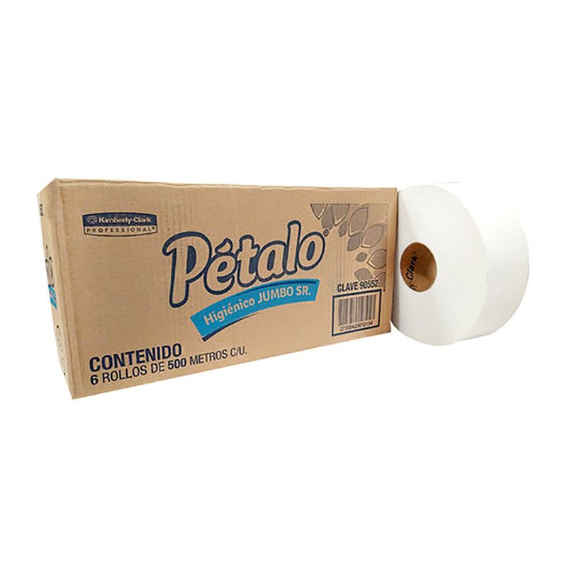 29411 - PAPEL HIGIENICO JUMBO SR  PETALO 500MTS  DE 9CM  CON 6 BOBINAS