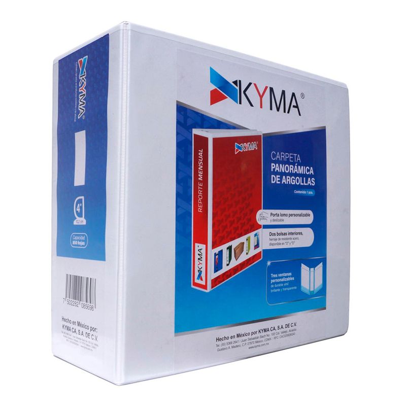 56264 - CARPETA ARILLO 4 D BLANCA PANORAMICA KYMA
