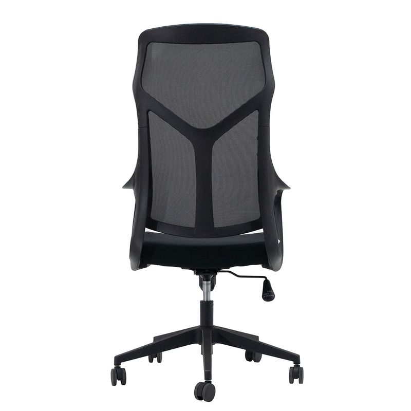 60712 - SILLON EJECUTIVO RESP ALTO EN MALLA Y ASIENTO TELA NEGRA