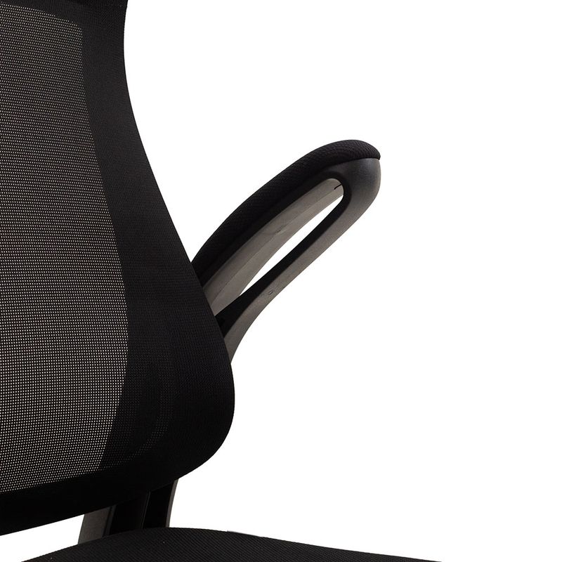 60716 - SILLON EJECUTIVO RESP ALTO EN MALLA CON BRAZOS ABATIBLES
