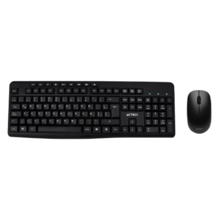 62068 - Kit Teclado y Mouse Inalámbrico Acteck Creator MK450 2 4Ghz 1200dpi Color Negro