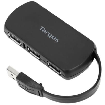62088 - Concentrador USB Targus de 4 Puertos 2 0 Color Negro