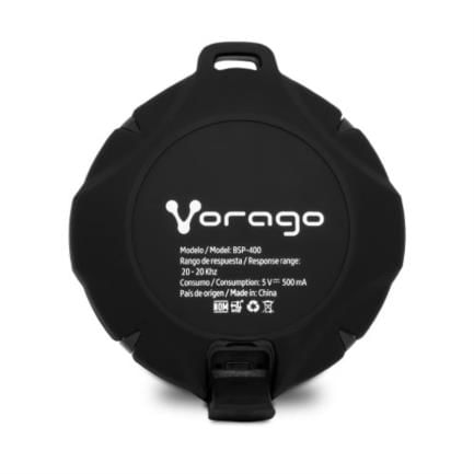 60732 - Bocina Vorago BSP-400 Pool Bluetooth IPX67 Color Negro