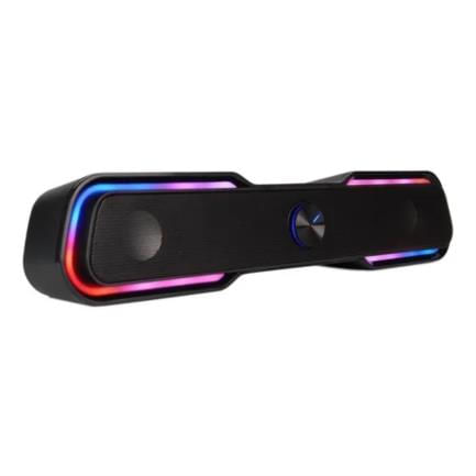 61215 - Bocina Vorago Start The Game BSP-350 Bluetooth/3 5MM USB Iluminación RGB Color Negro