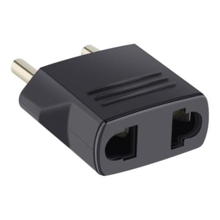 61228 - Adaptador Steren Americano a Europeo Color Negro