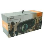 61585 - Bocina Perfect Choice Splash Inalámbrica Portátil Protección Salpicaduras 16W Color Negro