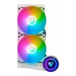 61369 - Enfriamiento Líquido Game Factor LQG600 240mm RGB TDP 250 2 Ventiladores 120mm 70 CFM Color Blanco