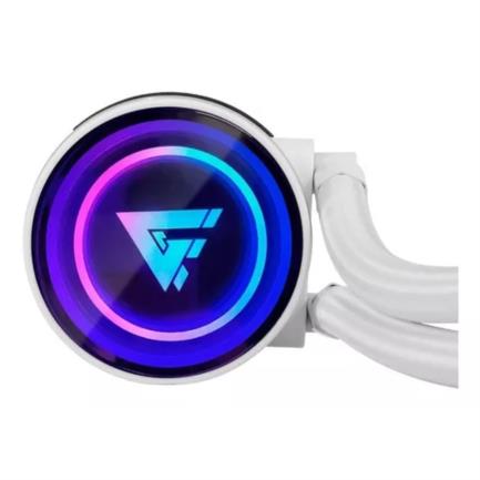 61372 - Enfriamiento Líquido Game Factor LQG600 240mm RGB TDP 250 2 Ventiladores 120mm 70 CFM Color Blanco