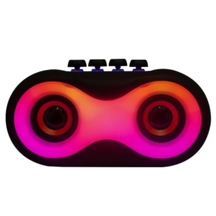 61915 - Bocina Perfect Choice Owty LED RGB con Teclas Mecánicas Color Negro