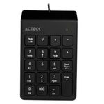 62089 - Teclado Numérico Acteck Inspire TN220 Alámbrico Delgado y Compacto USB Color Negro