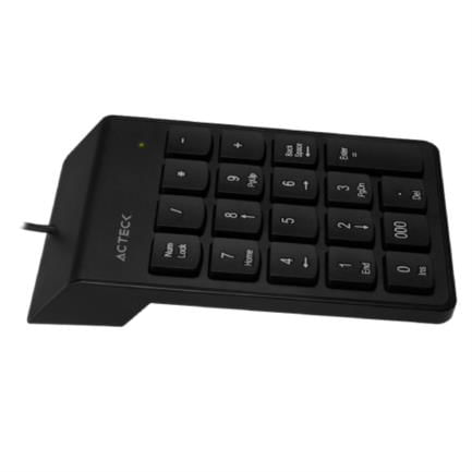 62091 - Teclado Numérico Acteck Inspire TN220 Alámbrico Delgado y Compacto USB Color Negro