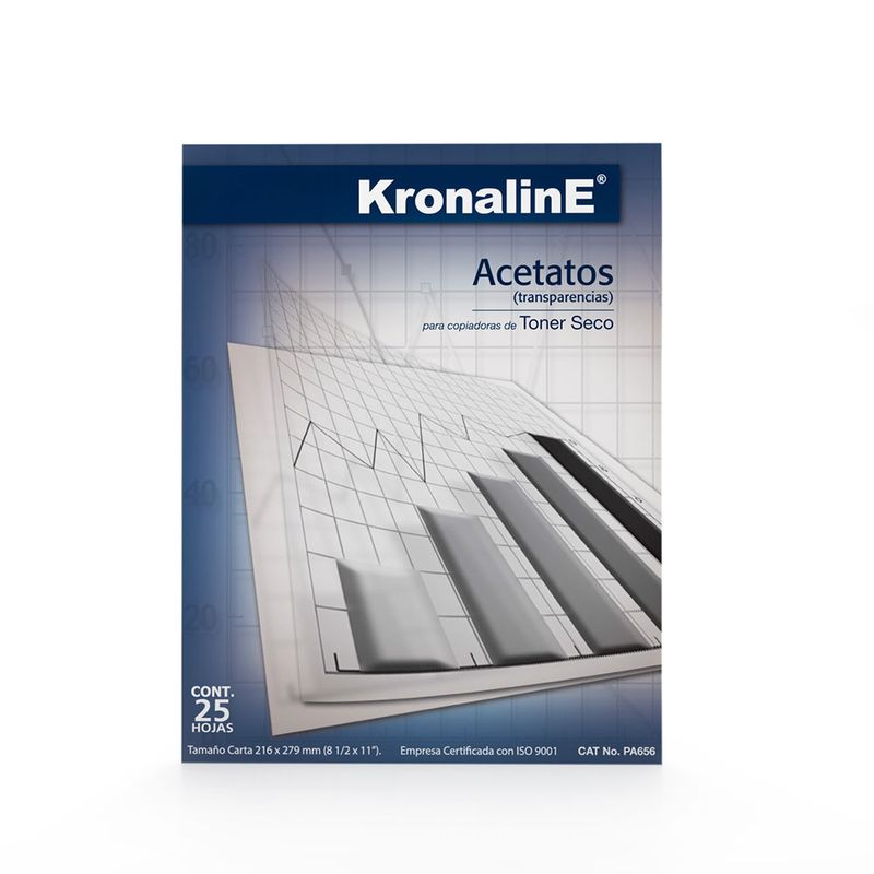 54160 - ACETATO CARTA C/25 PZAS KRONALINE