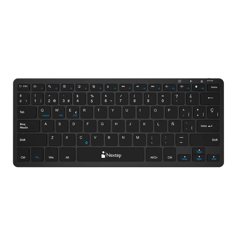 60065 - TECLADO NEXTEP INALAMBRICO COMPACTO RECARGABLE BLUETOOTH