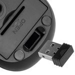 64886 - Mouse inalambrico Klip Xtreme ergonomico Klever KMW-340RD 6 botones Conexion USB 2 4 GHz 1000/1200/1600 DPI Color Rojo