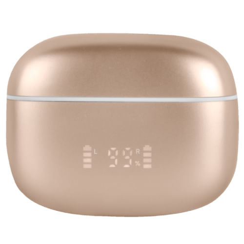 65880 - AUDIFONOS PERFECT CHOICE TWS ANC+ENC INTUNE- BEIGE/BLANCO