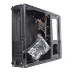 65943 - Gabinete Oficina Keelan Slim ITX Stylos 2xUSB 1 0 1xUSB 3 0 puerto 3 5mm línea roja con fuente de poder 550W