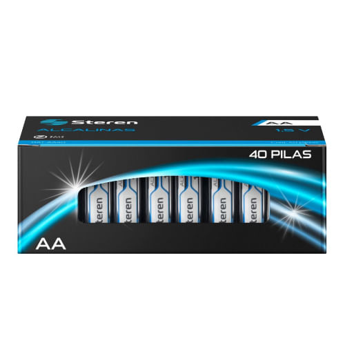 64460 - 40 PILAS STEREN ALCALINAS TIPO AA 1 5V