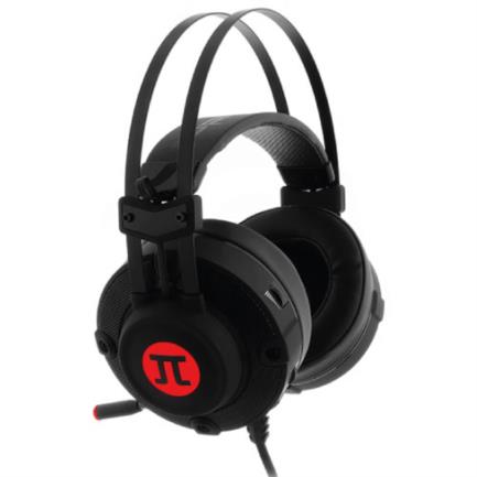 66360 - Audífonos Gamer Alámbricos Primus Arcus 150T Diadema de Metal Micrófono Retráctil Cancelación de Ruido USB Color Negro