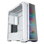 62916 - Gabinete Gamer Cooler Master MasterBox 520 Mesh Media Torre ITX mATX ATX SSI CEB EATX 3xFan ARGB Vidrio Templado Blanco