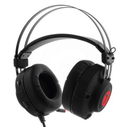 66359 - Audífonos Gamer Alámbricos Primus Arcus 150T Diadema de Metal Micrófono Retráctil Cancelación de Ruido USB Color Negro