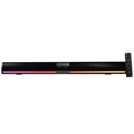 65408 - BARRA DE SONIDO PORTATIL VORAGO BSP-450 BT/TF/AUX 3 5MM/USB/COAXIAL RGB TIPOC 2x5W RMS CONTROL REMOTO