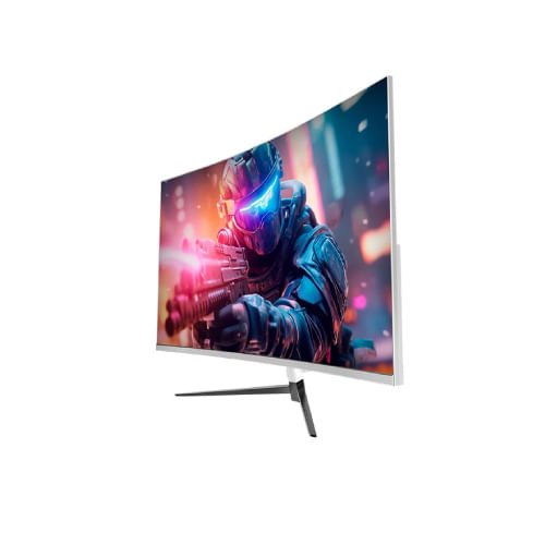 63736 - Monitor Gamer Balam Rush 27" Curvo Ultra Earth II MGX27C  FHD 1920x1080 VA 165Hz 1ms HDMI/DP/USB-C 15W/3 5mm Blanco