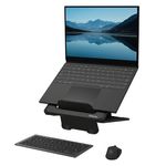 66438 - Soporte Fellowes para Laptop Breyta Color Negro 12 con Ajustes de Altura